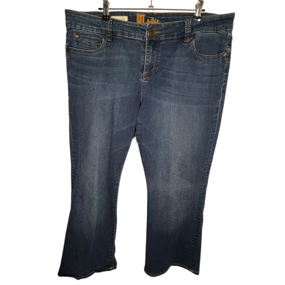 Kut From The Kloth Medium Wash Nicole High Rise Bootcut Denim Jeans